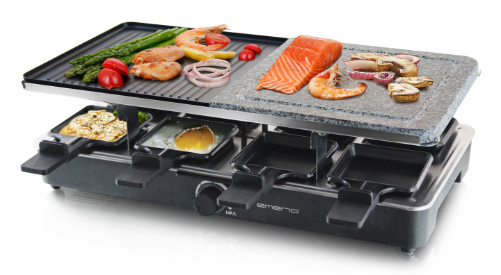 Emerio Raclettegrill RG-110035 i gruppen HEM, HUSHÅLL & TRÄDGÅRD / Hushållsmaskiner / Brödrostar & Bordsgrillar / Bordsgrillar & Raclette hos TP E-commerce Nordic AB (A23172)