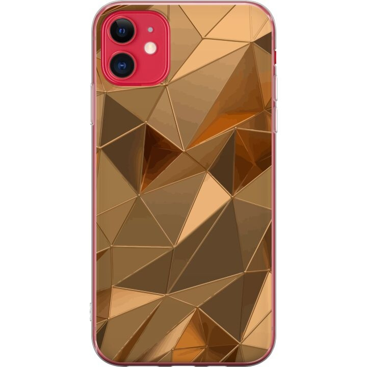 Mobilskal till Apple iPhone 11 med 3D Guld motiv i gruppen SMARTPHONE & SURFPLATTOR / Mobilskydd / Apple / iPhone 11 hos TP E-commerce Nordic AB (A50051)