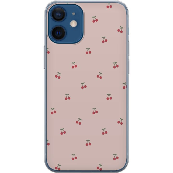Mobilskal till Apple iPhone 12 med Körsbär motiv i gruppen SMARTPHONE & SURFPLATTOR / Mobilskydd / Apple / iPhone 12/12 Pro hos TP E-commerce Nordic AB (A50196)