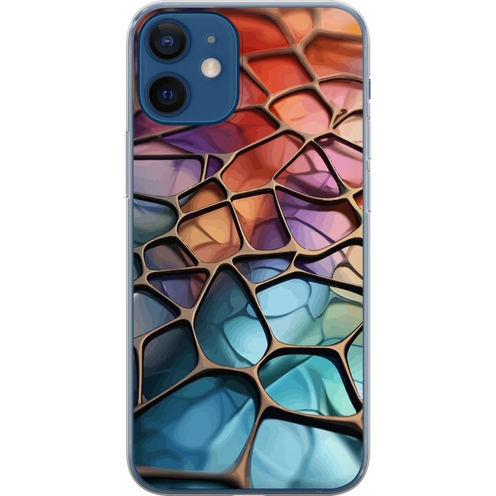 Mobilskal till Apple iPhone 12 med Metalliskt mönster motiv i gruppen SMARTPHONE & SURFPLATTOR / Mobilskydd / Apple / iPhone 12/12 Pro hos TP E-commerce Nordic AB (A50199)