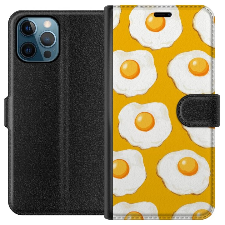 Plånboksfodral till Apple iPhone 12 Pro med Stekt ägg motiv i gruppen SMARTPHONE & SURFPLATTOR / Mobilskydd / Apple / iPhone 12/12 Pro hos TP E-commerce Nordic AB (A50272)