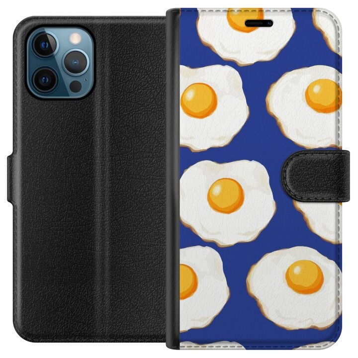 Plånboksfodral till Apple iPhone 12 Pro med Stekta ägg motiv i gruppen SMARTPHONE & SURFPLATTOR / Mobilskydd / Apple / iPhone 12/12 Pro hos TP E-commerce Nordic AB (A50276)