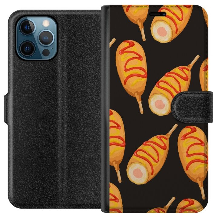 Plånboksfodral till Apple iPhone 12 Pro med Kycklingklubba motiv i gruppen SMARTPHONE & SURFPLATTOR / Mobilskydd / Apple / iPhone 12/12 Pro hos TP E-commerce Nordic AB (A50279)