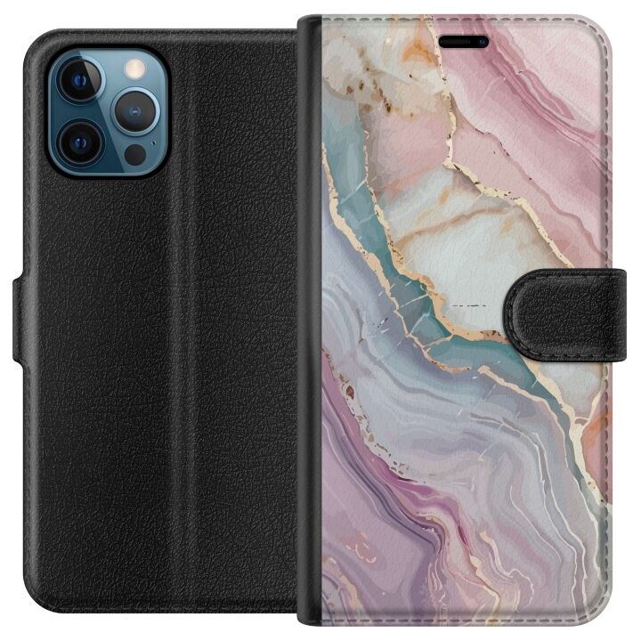 Plånboksfodral till Apple iPhone 12 Pro med Marmor motiv i gruppen SMARTPHONE & SURFPLATTOR / Mobilskydd / Apple / iPhone 12/12 Pro hos TP E-commerce Nordic AB (A50292)