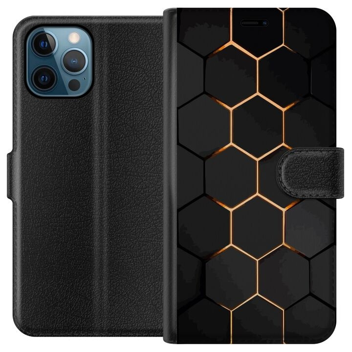 Plånboksfodral till Apple iPhone 12 Pro med Lyxigt Mönster motiv i gruppen SMARTPHONE & SURFPLATTOR / Mobilskydd / Apple / iPhone 12/12 Pro hos TP E-commerce Nordic AB (A50295)