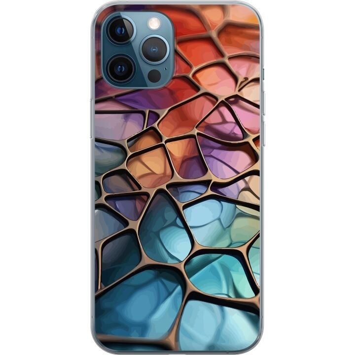 Mobilskal till Apple iPhone 12 Pro med Metalliskt mönster motiv i gruppen SMARTPHONE & SURFPLATTOR / Mobilskydd / Apple / iPhone 12/12 Pro hos TP E-commerce Nordic AB (A50307)