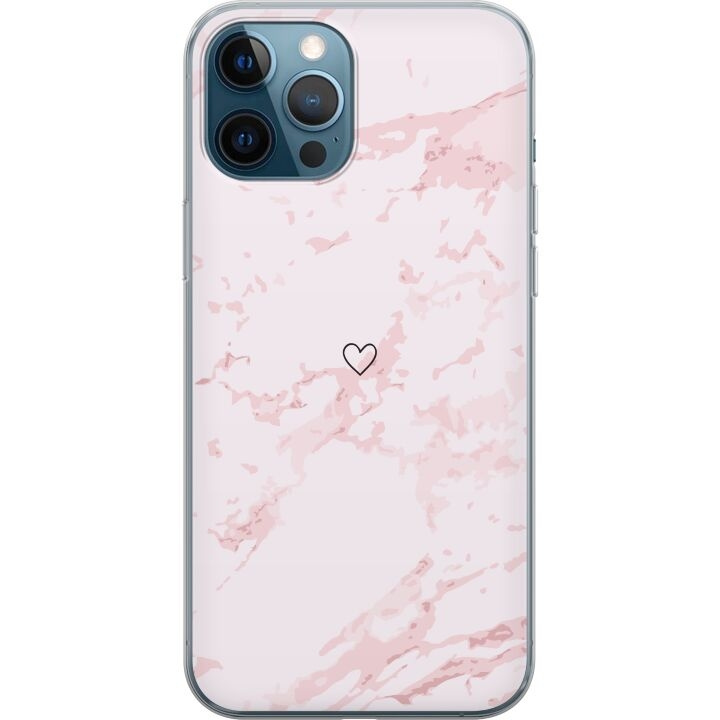 Mobilskal till Apple iPhone 12 Pro med Rosa Hjärta motiv i gruppen SMARTPHONE & SURFPLATTOR / Mobilskydd / Apple / iPhone 12/12 Pro hos TP E-commerce Nordic AB (A50320)