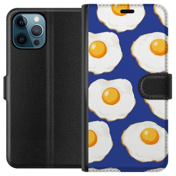 Plånboksfodral till Apple iPhone 12 Pro Max med Stekta ägg motiv i gruppen SMARTPHONE & SURFPLATTOR / Mobilskydd / Apple / iPhone 12 Pro Max hos TP E-commerce Nordic AB (A50330)
