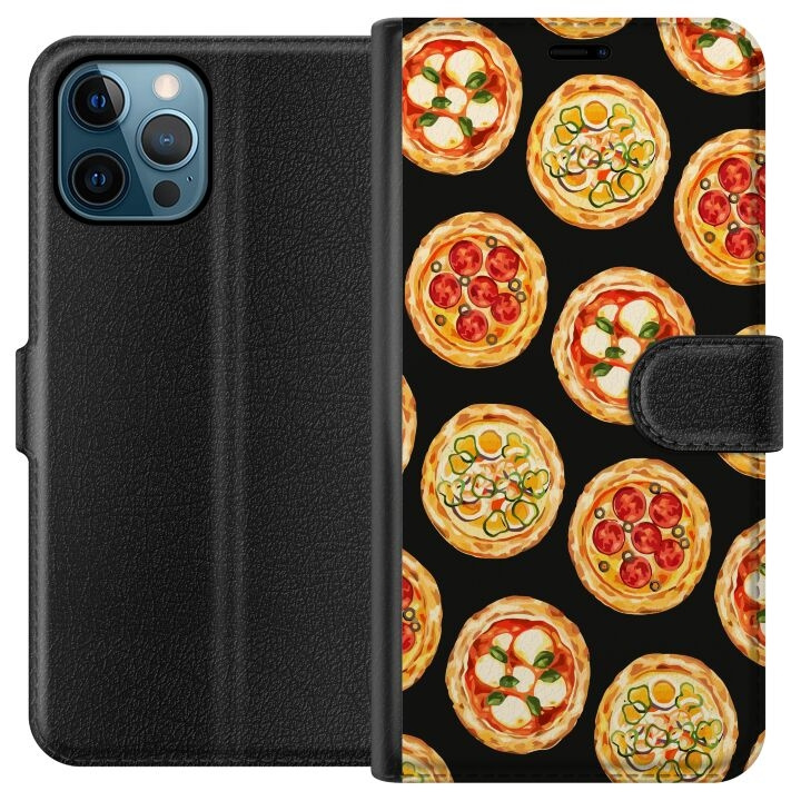 Plånboksfodral till Apple iPhone 12 Pro Max med Pizza motiv i gruppen SMARTPHONE & SURFPLATTOR / Mobilskydd / Apple / iPhone 12 Pro Max hos TP E-commerce Nordic AB (A50337)