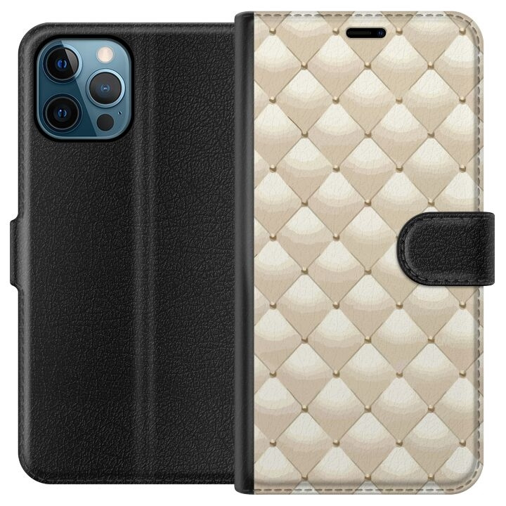 Plånboksfodral till Apple iPhone 12 Pro Max med Guldglans motiv i gruppen SMARTPHONE & SURFPLATTOR / Mobilskydd / Apple / iPhone 12 Pro Max hos TP E-commerce Nordic AB (A50350)