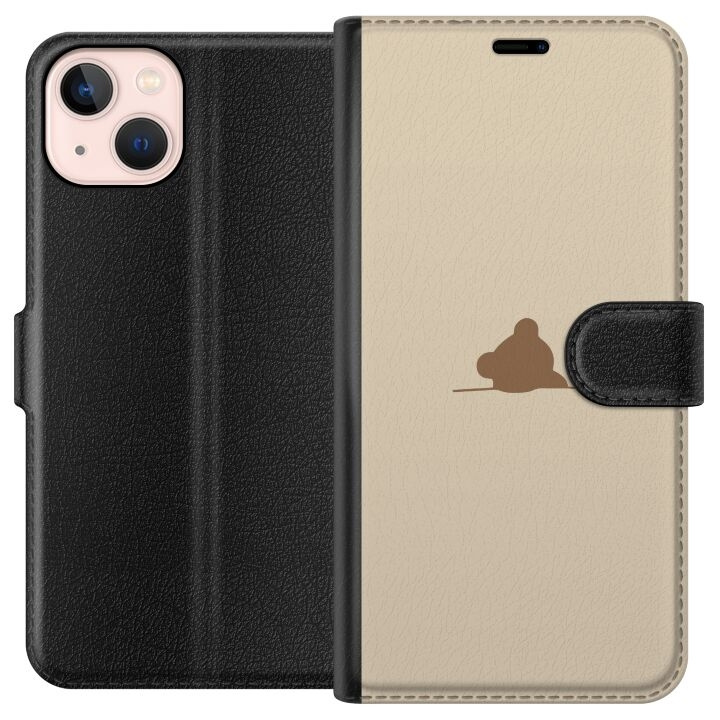 Plånboksfodral till Apple iPhone 13 mini med Nalle motiv i gruppen SMARTPHONE & SURFPLATTOR / Mobilskydd / Apple / iPhone 13 Mini hos TP E-commerce Nordic AB (A50452)