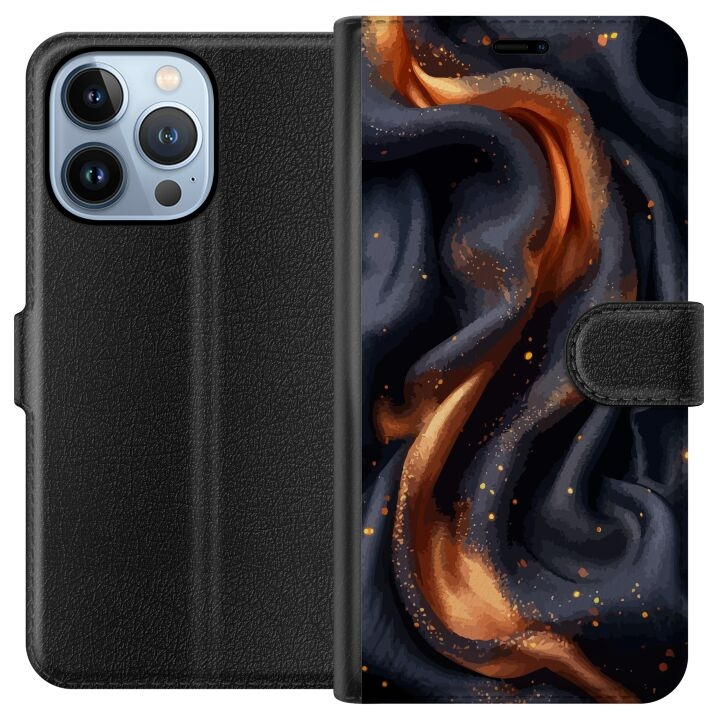 Plånboksfodral till Apple iPhone 13 Pro med Eldigt silke motiv i gruppen SMARTPHONE & SURFPLATTOR / Mobilskydd / Apple / iPhone 13 Pro hos TP E-commerce Nordic AB (A50487)