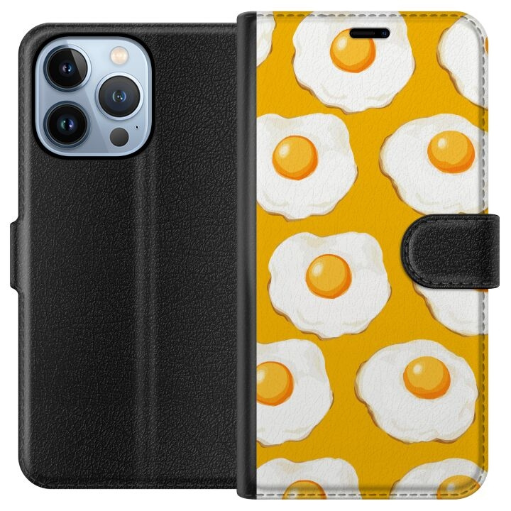 Plånboksfodral till Apple iPhone 13 Pro med Stekt ägg motiv i gruppen SMARTPHONE & SURFPLATTOR / Mobilskydd / Apple / iPhone 13 Pro hos TP E-commerce Nordic AB (A50488)