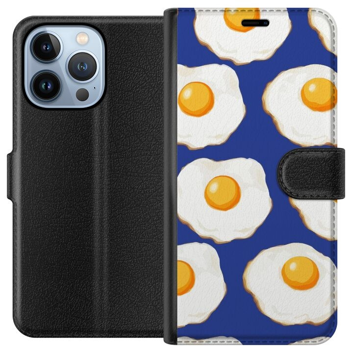 Plånboksfodral till Apple iPhone 13 Pro med Stekta ägg motiv i gruppen SMARTPHONE & SURFPLATTOR / Mobilskydd / Apple / iPhone 13 Pro hos TP E-commerce Nordic AB (A50492)