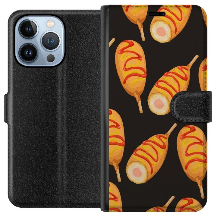 Plånboksfodral till Apple iPhone 13 Pro med Kycklingklubba motiv i gruppen SMARTPHONE & SURFPLATTOR / Mobilskydd / Apple / iPhone 13 Pro hos TP E-commerce Nordic AB (A50495)