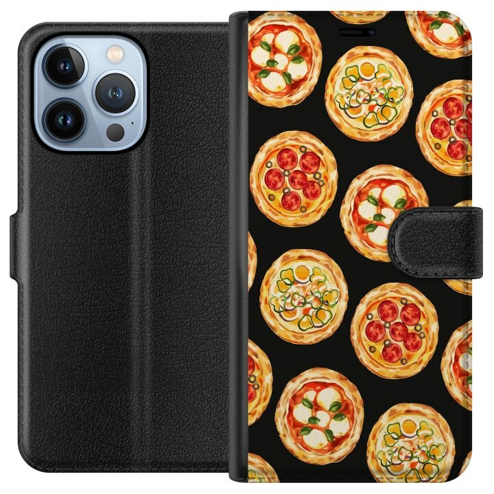 Plånboksfodral till Apple iPhone 13 Pro med Pizza motiv i gruppen SMARTPHONE & SURFPLATTOR / Mobilskydd / Apple / iPhone 13 Pro hos TP E-commerce Nordic AB (A50499)