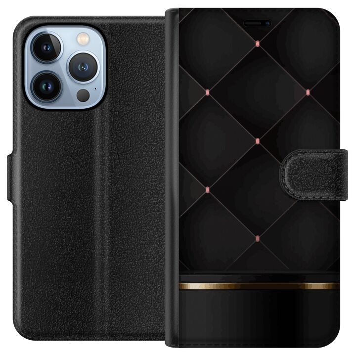 Plånboksfodral till Apple iPhone 13 Pro med Lyxig linje motiv i gruppen SMARTPHONE & SURFPLATTOR / Mobilskydd / Apple / iPhone 13 Pro hos TP E-commerce Nordic AB (A50501)