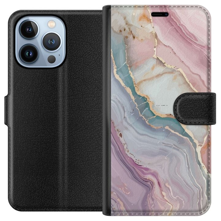 Plånboksfodral till Apple iPhone 13 Pro med Marmor motiv i gruppen SMARTPHONE & SURFPLATTOR / Mobilskydd / Apple / iPhone 13 Pro hos TP E-commerce Nordic AB (A50508)