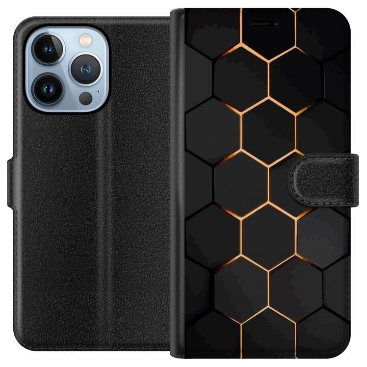Plånboksfodral till Apple iPhone 13 Pro med Lyxigt Mönster motiv i gruppen SMARTPHONE & SURFPLATTOR / Mobilskydd / Apple / iPhone 13 Pro hos TP E-commerce Nordic AB (A50511)