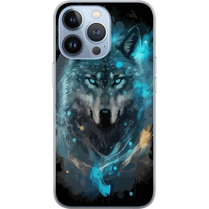 Mobilskal till Apple iPhone 13 Pro med Varg motiv i gruppen SMARTPHONE & SURFPLATTOR / Mobilskydd / Apple / iPhone 13 Pro hos TP E-commerce Nordic AB (A50518)
