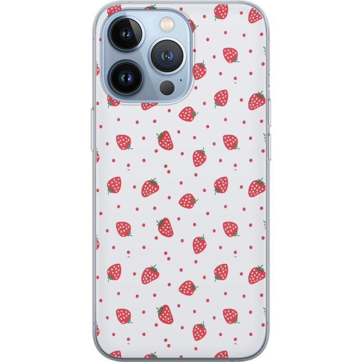 Mobilskal till Apple iPhone 13 Pro med Jordgubbar motiv i gruppen SMARTPHONE & SURFPLATTOR / Mobilskydd / Apple / iPhone 13 Pro hos TP E-commerce Nordic AB (A50530)