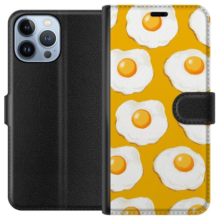 Plånboksfodral till Apple iPhone 13 Pro Max med Stekt ägg motiv i gruppen SMARTPHONE & SURFPLATTOR / Mobilskydd / Apple / iPhone 13 Pro Max hos TP E-commerce Nordic AB (A50542)