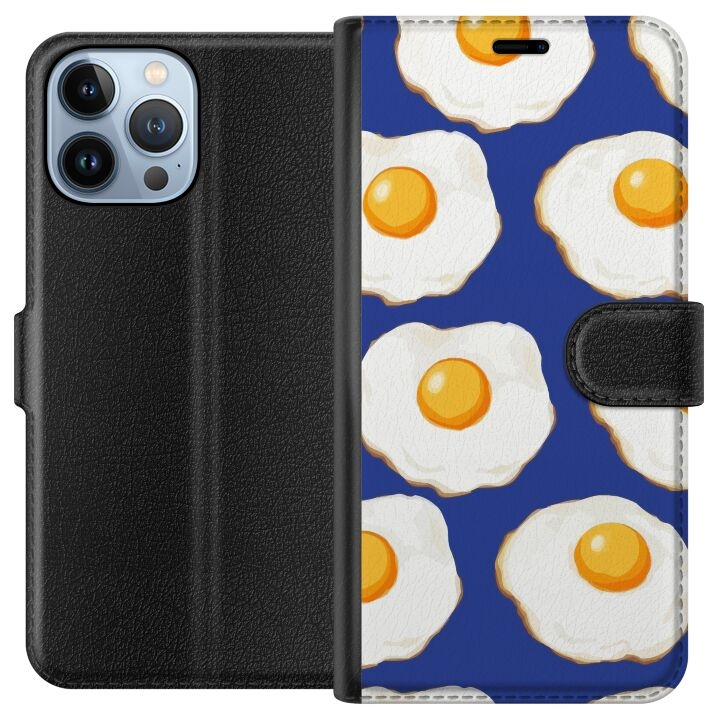 Plånboksfodral till Apple iPhone 13 Pro Max med Stekta ägg motiv i gruppen SMARTPHONE & SURFPLATTOR / Mobilskydd / Apple / iPhone 13 Pro Max hos TP E-commerce Nordic AB (A50546)