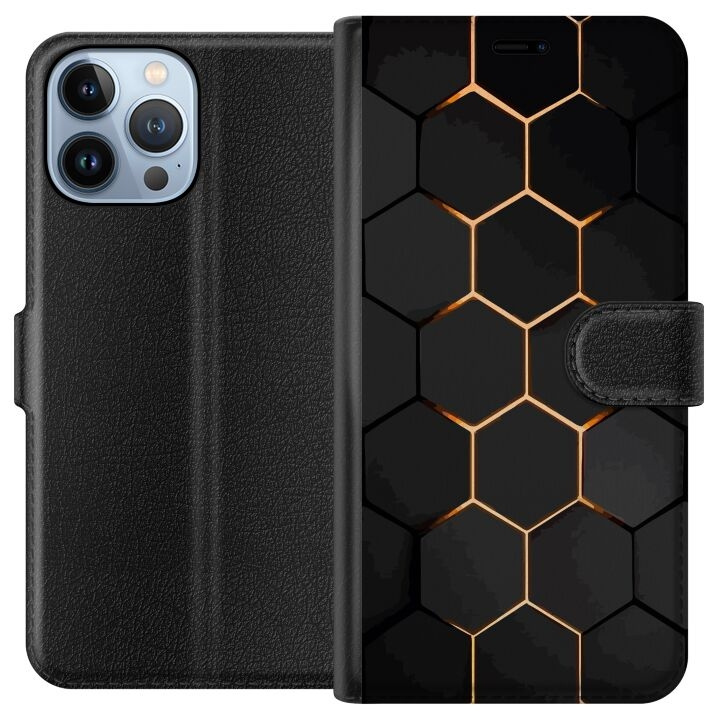 Plånboksfodral till Apple iPhone 13 Pro Max med Lyxigt Mönster motiv i gruppen SMARTPHONE & SURFPLATTOR / Mobilskydd / Apple / iPhone 13 Pro Max hos TP E-commerce Nordic AB (A50565)