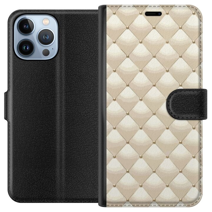 Plånboksfodral till Apple iPhone 13 Pro Max med Guldglans motiv i gruppen SMARTPHONE & SURFPLATTOR / Mobilskydd / Apple / iPhone 13 Pro Max hos TP E-commerce Nordic AB (A50566)