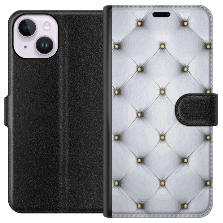 Plånboksfodral till Apple iPhone 14 med Lyxigt motiv i gruppen SMARTPHONE & SURFPLATTOR / Mobilskydd / Apple / iPhone 14 hos TP E-commerce Nordic AB (A50608)