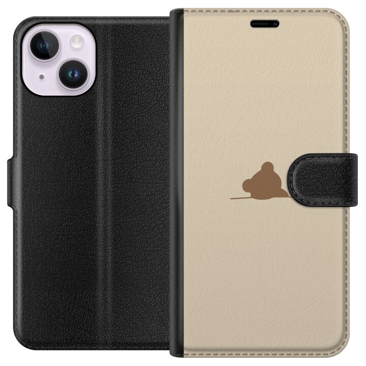 Plånboksfodral till Apple iPhone 14 med Nalle motiv i gruppen SMARTPHONE & SURFPLATTOR / Mobilskydd / Apple / iPhone 14 hos TP E-commerce Nordic AB (A50614)