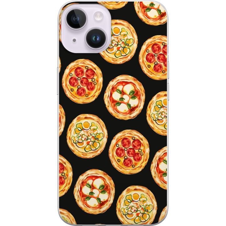 Mobilskal till Apple iPhone 14 med Pizza motiv i gruppen SMARTPHONE & SURFPLATTOR / Mobilskydd / Apple / iPhone 14 hos TP E-commerce Nordic AB (A50634)