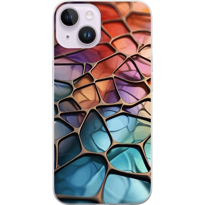Mobilskal till Apple iPhone 14 Plus med Metalliskt mönster motiv i gruppen SMARTPHONE & SURFPLATTOR / Mobilskydd / Apple / iPhone 14 hos TP E-commerce Nordic AB (A50739)