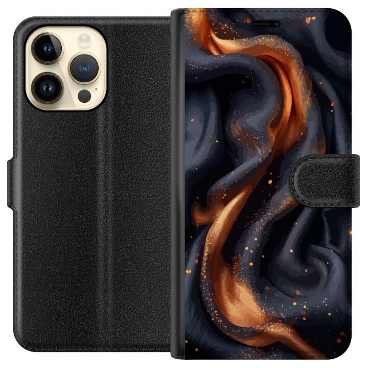 Plånboksfodral till Apple iPhone 14 Pro Max med Eldigt silke motiv i gruppen SMARTPHONE & SURFPLATTOR / Mobilskydd / Apple / iPhone 14 hos TP E-commerce Nordic AB (A50757)