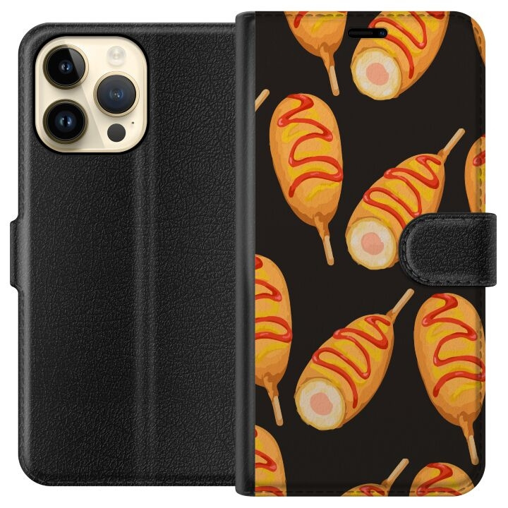 Plånboksfodral till Apple iPhone 14 Pro Max med Kycklingklubba motiv i gruppen SMARTPHONE & SURFPLATTOR / Mobilskydd / Apple / iPhone 14 hos TP E-commerce Nordic AB (A50765)