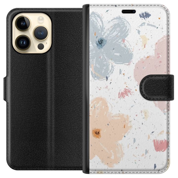 Plånboksfodral till Apple iPhone 14 Pro Max med Blommor motiv i gruppen SMARTPHONE & SURFPLATTOR / Mobilskydd / Apple / iPhone 14 hos TP E-commerce Nordic AB (A50768)