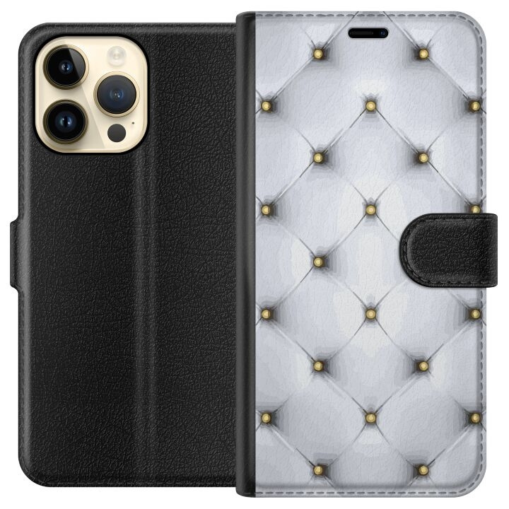 Plånboksfodral till Apple iPhone 14 Pro Max med Lyxigt motiv i gruppen SMARTPHONE & SURFPLATTOR / Mobilskydd / Apple / iPhone 14 hos TP E-commerce Nordic AB (A50770)