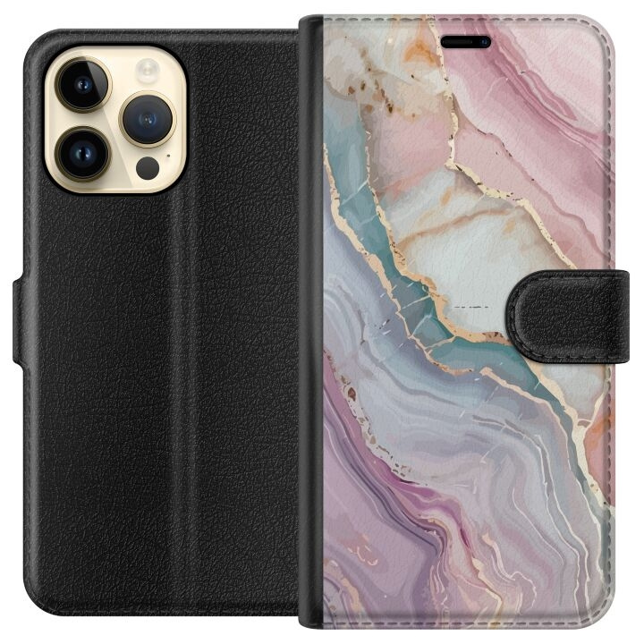 Plånboksfodral till Apple iPhone 14 Pro Max med Marmor motiv i gruppen SMARTPHONE & SURFPLATTOR / Mobilskydd / Apple / iPhone 14 hos TP E-commerce Nordic AB (A50778)