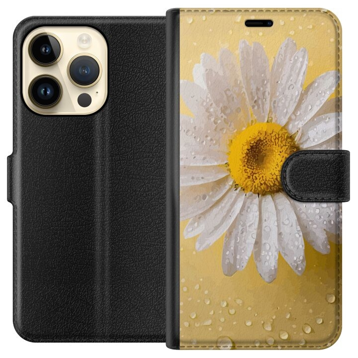 Plånboksfodral till Apple iPhone 15 Pro med Porslinsblomma motiv i gruppen SMARTPHONE & SURFPLATTOR / Mobilskydd / Apple / iPhone 15 hos TP E-commerce Nordic AB (A50864)
