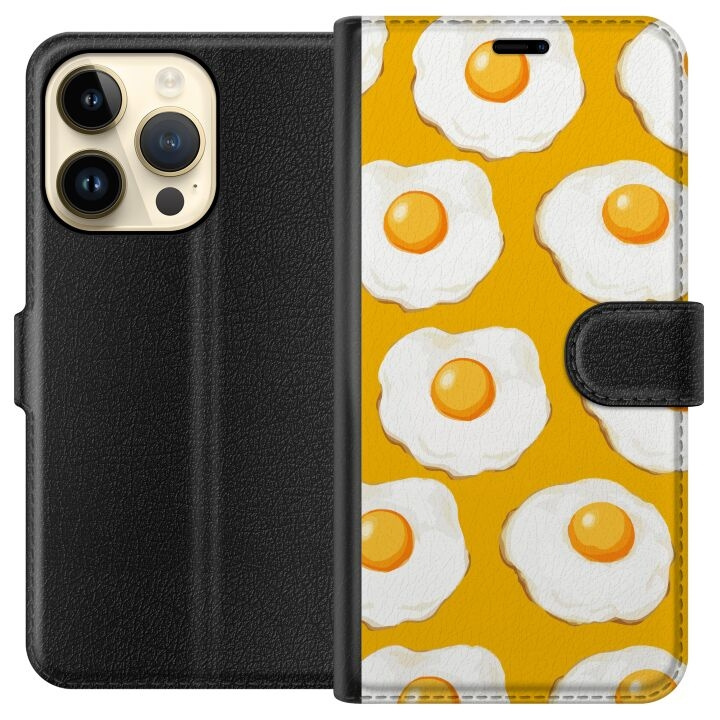 Plånboksfodral till Apple iPhone 15 Pro med Stekt ägg motiv i gruppen SMARTPHONE & SURFPLATTOR / Mobilskydd / Apple / iPhone 15 hos TP E-commerce Nordic AB (A50866)