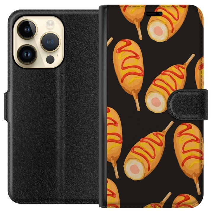 Plånboksfodral till Apple iPhone 15 Pro med Kycklingklubba motiv i gruppen SMARTPHONE & SURFPLATTOR / Mobilskydd / Apple / iPhone 15 hos TP E-commerce Nordic AB (A50873)