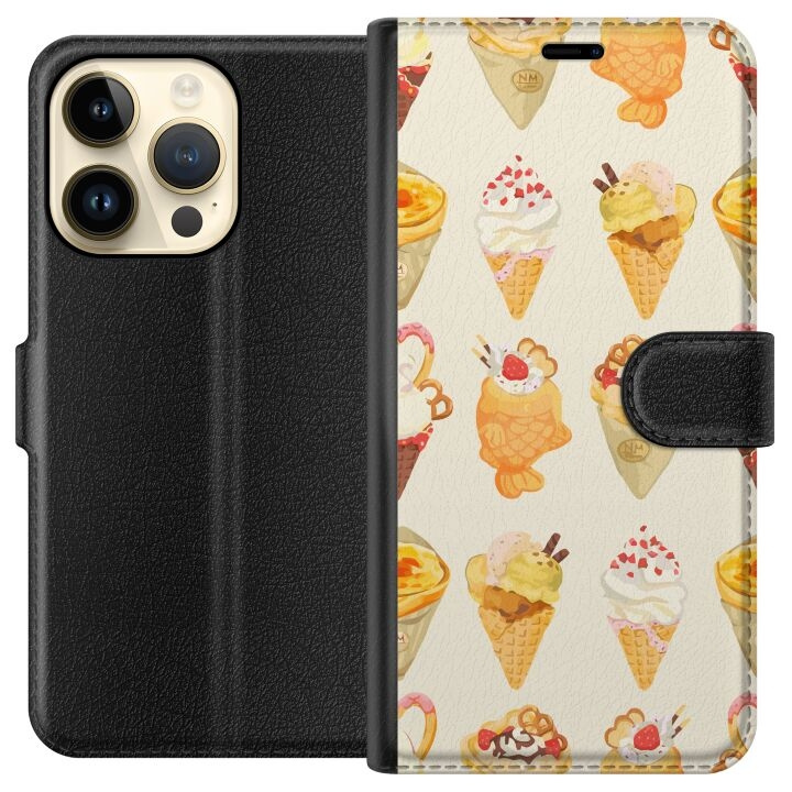 Plånboksfodral till Apple iPhone 15 Pro med Glassigt motiv i gruppen SMARTPHONE & SURFPLATTOR / Mobilskydd / Apple / iPhone 15 hos TP E-commerce Nordic AB (A50875)