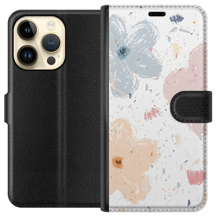 Plånboksfodral till Apple iPhone 15 Pro med Blommor motiv i gruppen SMARTPHONE & SURFPLATTOR / Mobilskydd / Apple / iPhone 15 hos TP E-commerce Nordic AB (A50876)