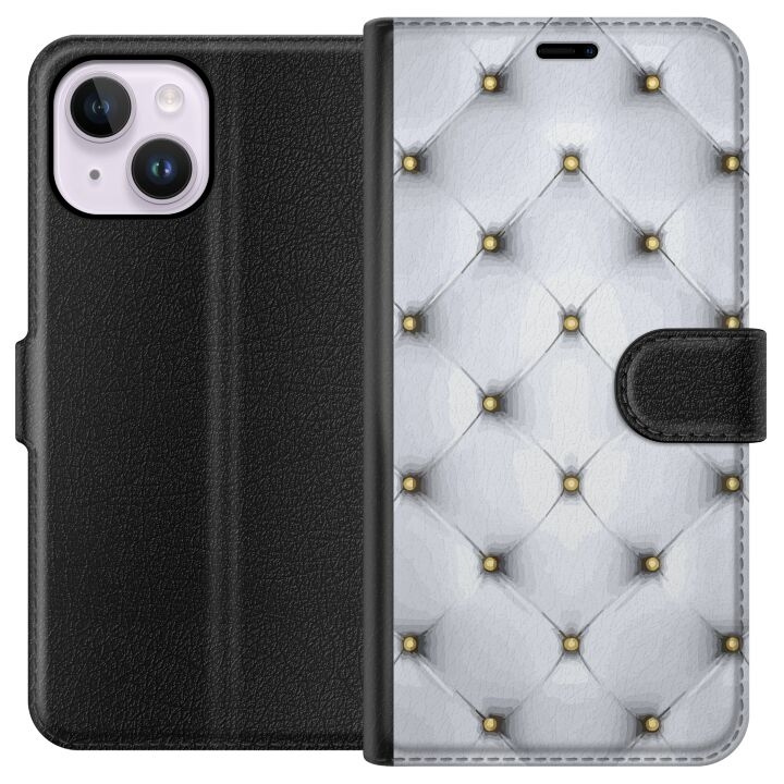 Plånboksfodral till Apple iPhone 15 Plus med Lyxigt motiv i gruppen SMARTPHONE & SURFPLATTOR / Mobilskydd / Apple / iPhone 15 hos TP E-commerce Nordic AB (A50932)