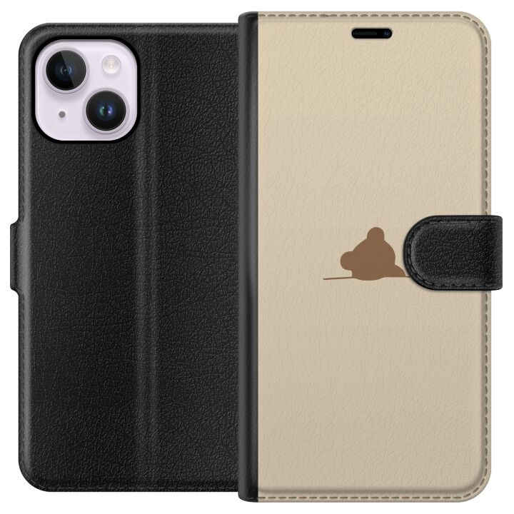Plånboksfodral till Apple iPhone 15 Plus med Nalle motiv i gruppen SMARTPHONE & SURFPLATTOR / Mobilskydd / Apple / iPhone 15 hos TP E-commerce Nordic AB (A50938)