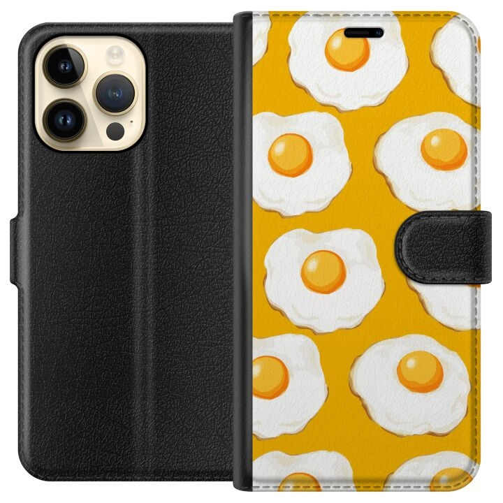 Plånboksfodral till Apple iPhone 15 Pro Max med Stekt ägg motiv i gruppen SMARTPHONE & SURFPLATTOR / Mobilskydd / Apple / iPhone 15 hos TP E-commerce Nordic AB (A50974)