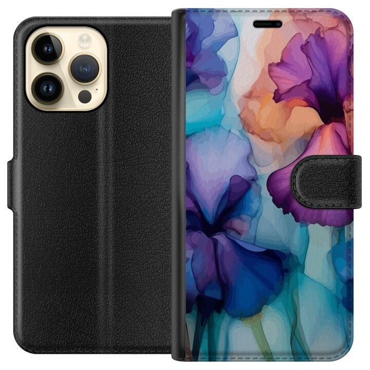 Plånboksfodral till Apple iPhone 15 Pro Max med Magiska blommor motiv i gruppen SMARTPHONE & SURFPLATTOR / Mobilskydd / Apple / iPhone 15 hos TP E-commerce Nordic AB (A50975)