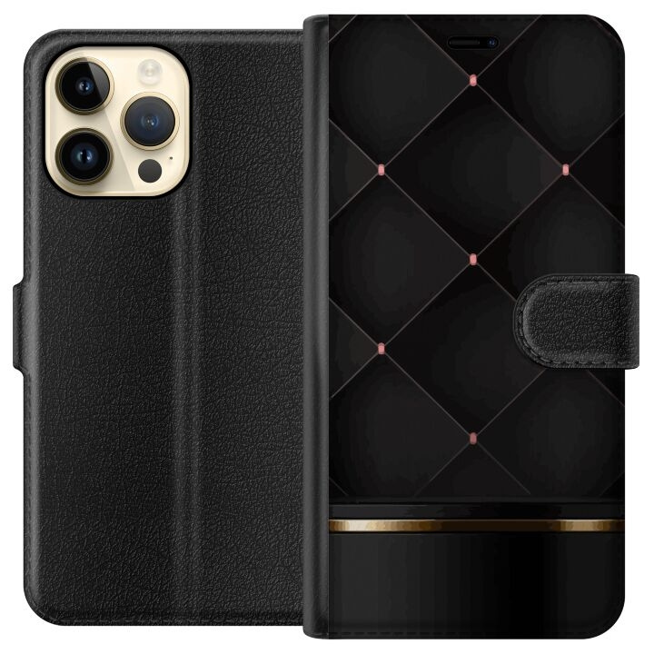 Plånboksfodral till Apple iPhone 15 Pro Max med Lyxig linje motiv i gruppen SMARTPHONE & SURFPLATTOR / Mobilskydd / Apple / iPhone 15 hos TP E-commerce Nordic AB (A50987)