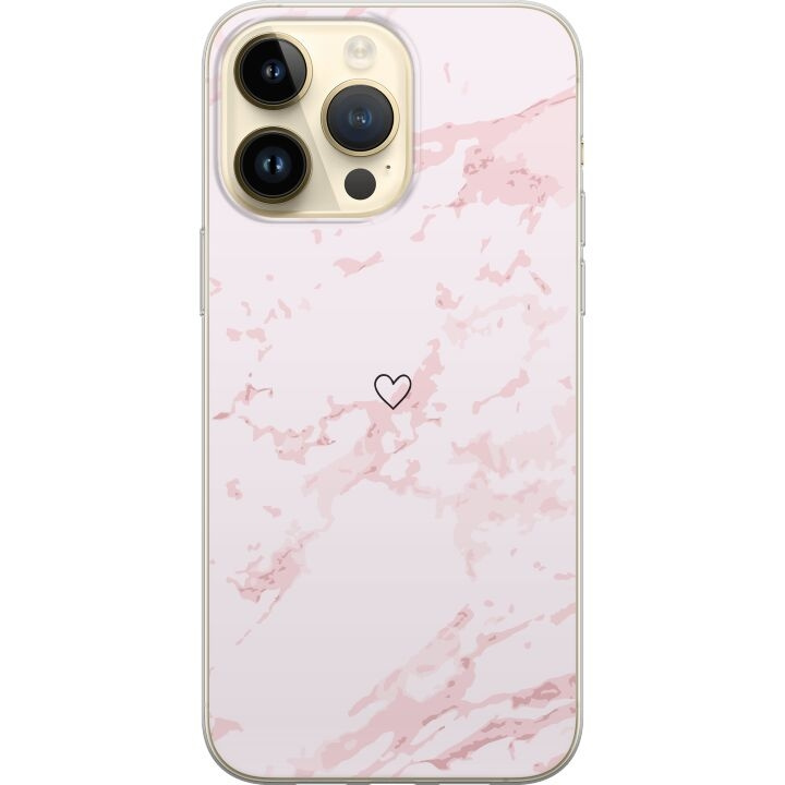 Mobilskal till Apple iPhone 15 Pro Max med Rosa Hjärta motiv i gruppen SMARTPHONE & SURFPLATTOR / Mobilskydd / Apple / iPhone 15 hos TP E-commerce Nordic AB (A51022)