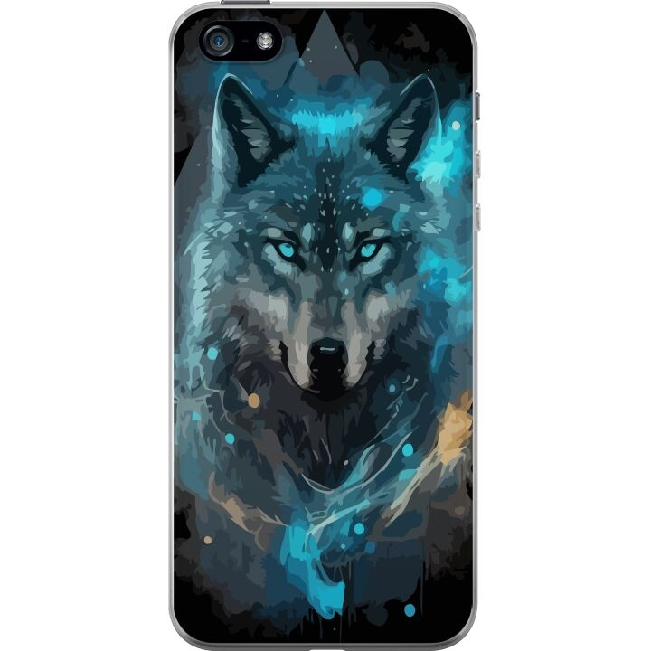 Mobilskal till Apple iPhone 5 med Varg motiv i gruppen SMARTPHONE & SURFPLATTOR / Mobilskydd / Apple / iPhone 5/5S/SE hos TP E-commerce Nordic AB (A51112)